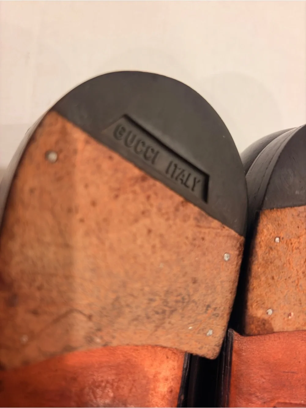 GUCCI Men’s 1953 Horsebit Black Loafers 11 Made in Italy